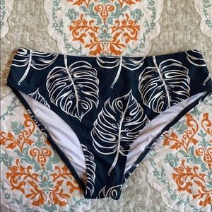 Monstera Print Bikini Bottom